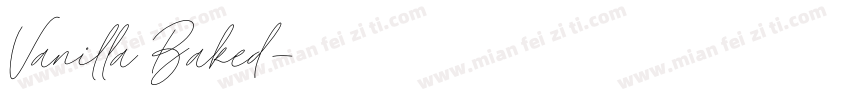 Vanilla Baked字体转换